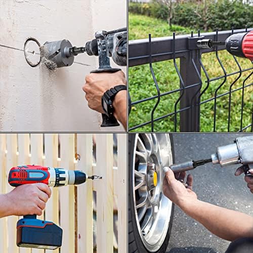 Bates- Wobble and Straight Impact Socket Adapter Set, 6 pcs, 2", 2-1/2" & 2-3/4" Long