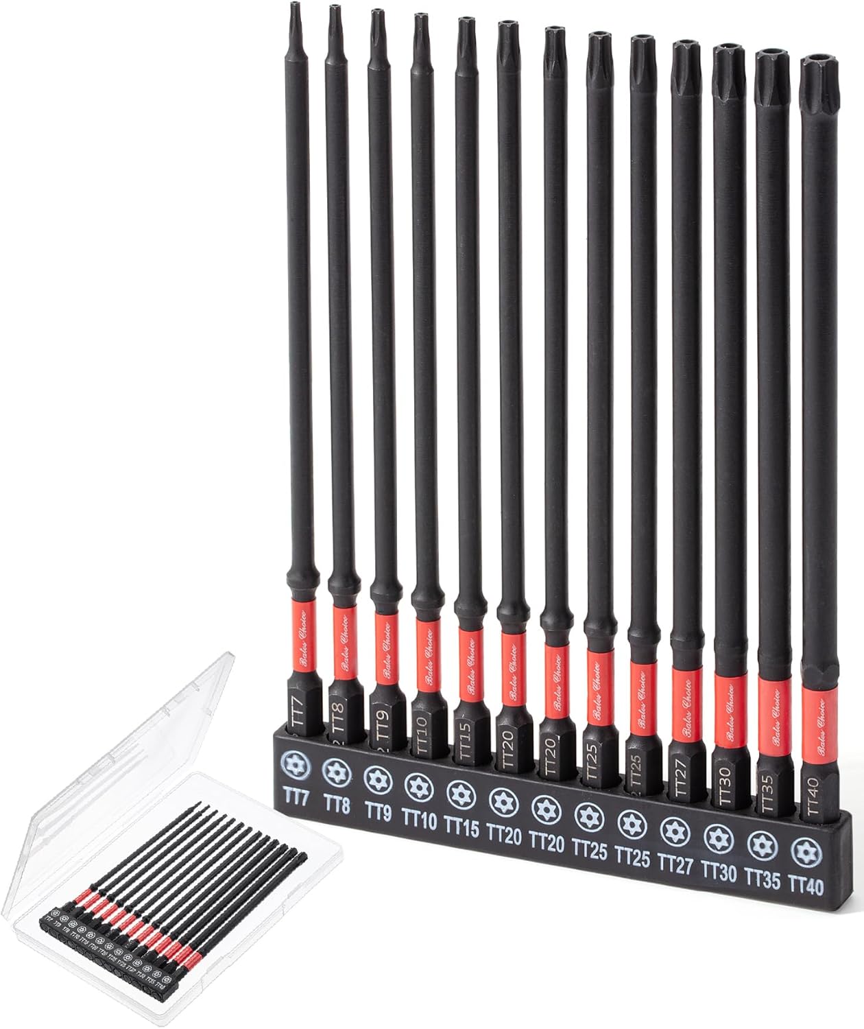 Bates- Impact Long Torx Bit Set, 13 pcs, 6-Inch, 1/4