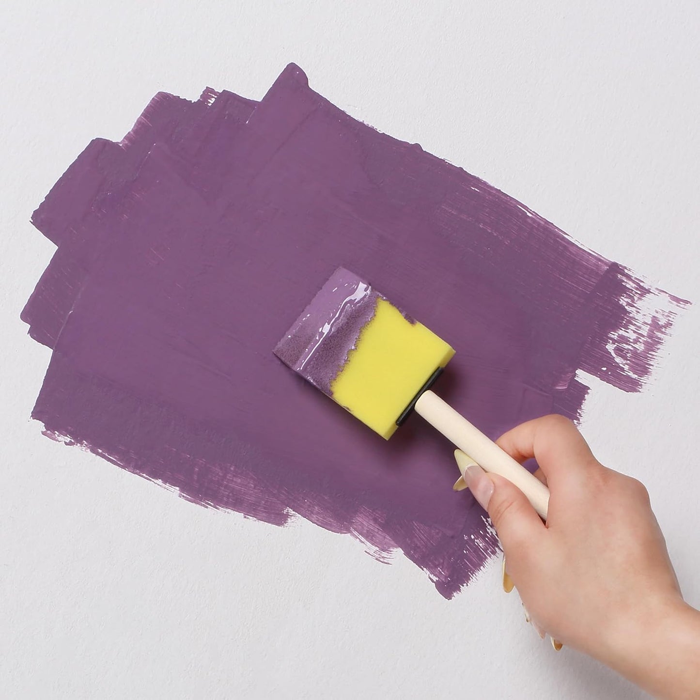 Bates- Foam Paint Brushes, 2", 16 Pack, Yellow Sponge Brushes for Painting, Sponge Paint Brush, Foam Brushes for Painting