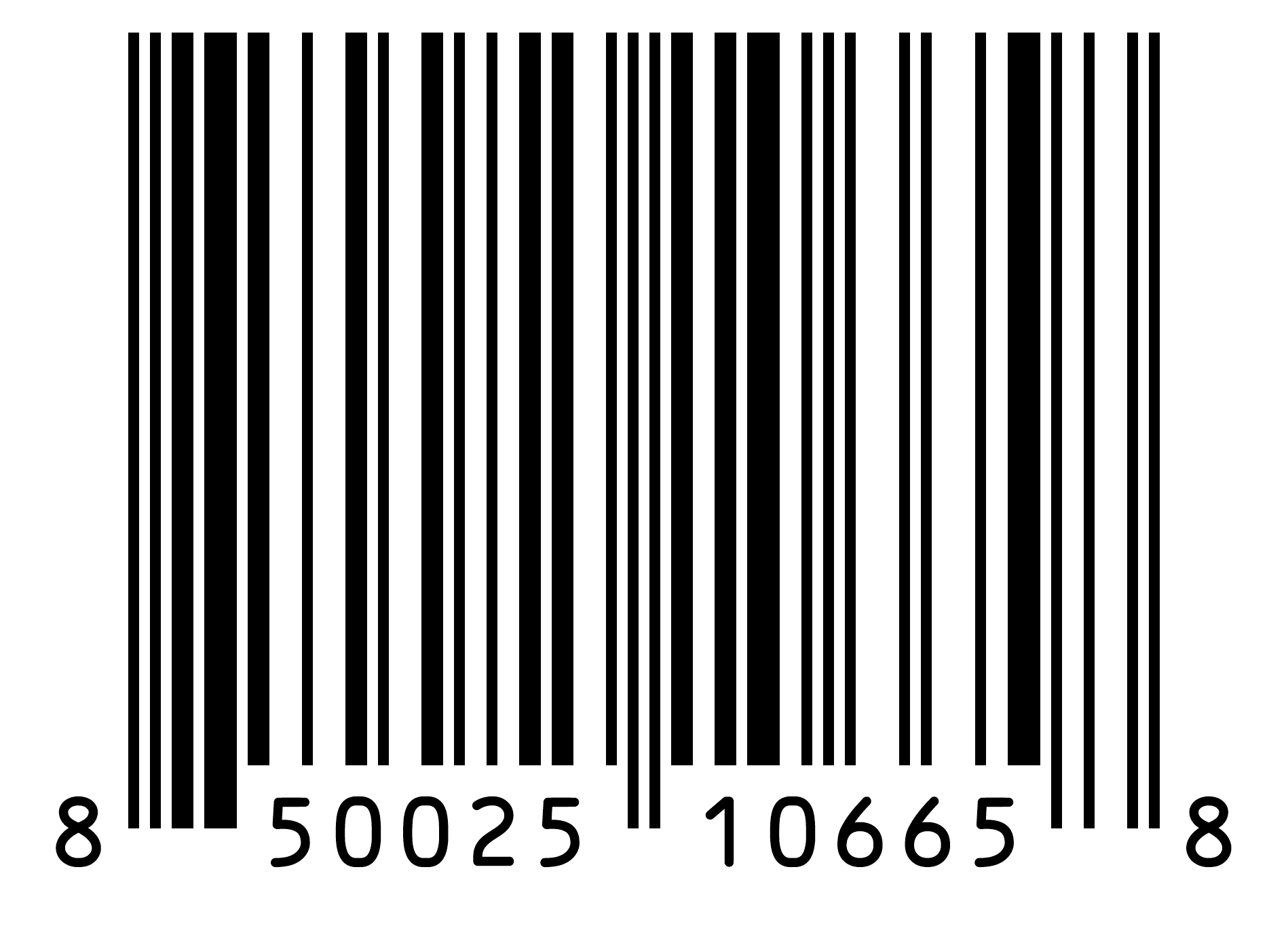 00850025106658 UPC-PIPC01B131