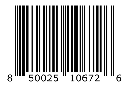 00850025106726 UPC-A DRVR01B139