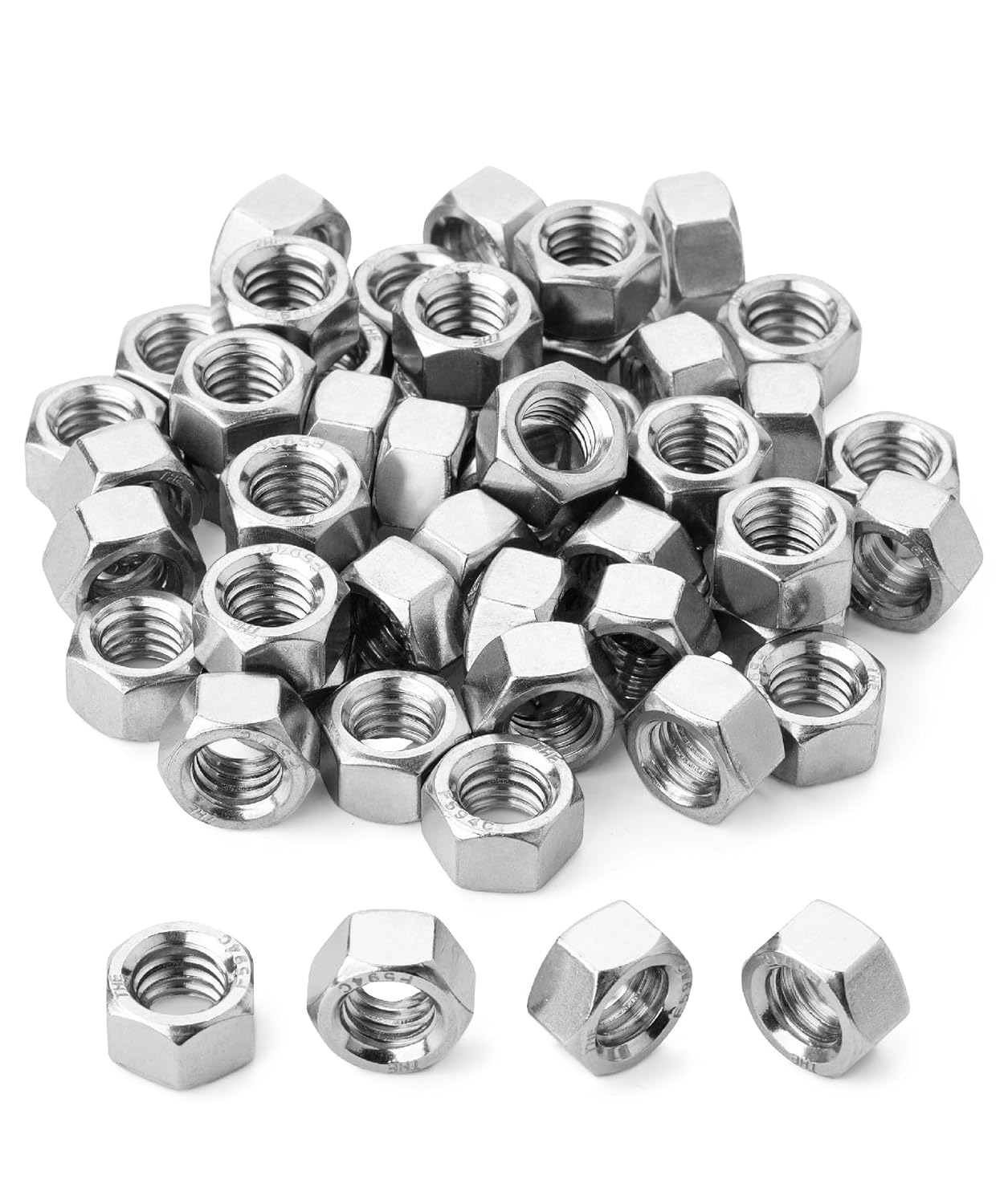 thumbnail interactive-video image 1 of FASTENER EXPRESS, Inc. - Nylon Insert Hex Locknut Grade 8 Zinc Yellow 1 of 9