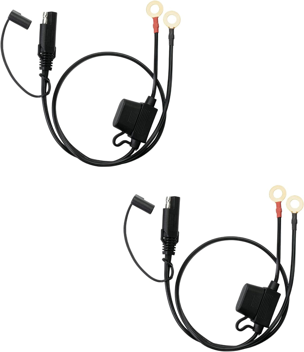 SAE Battery Connector - IGreely 10 Gauge Wire SAE To O Ring Terminal, 2 SAE Battery Connector - IGreely 10 Gauge Wire SAE To O Ring Terminal, 2