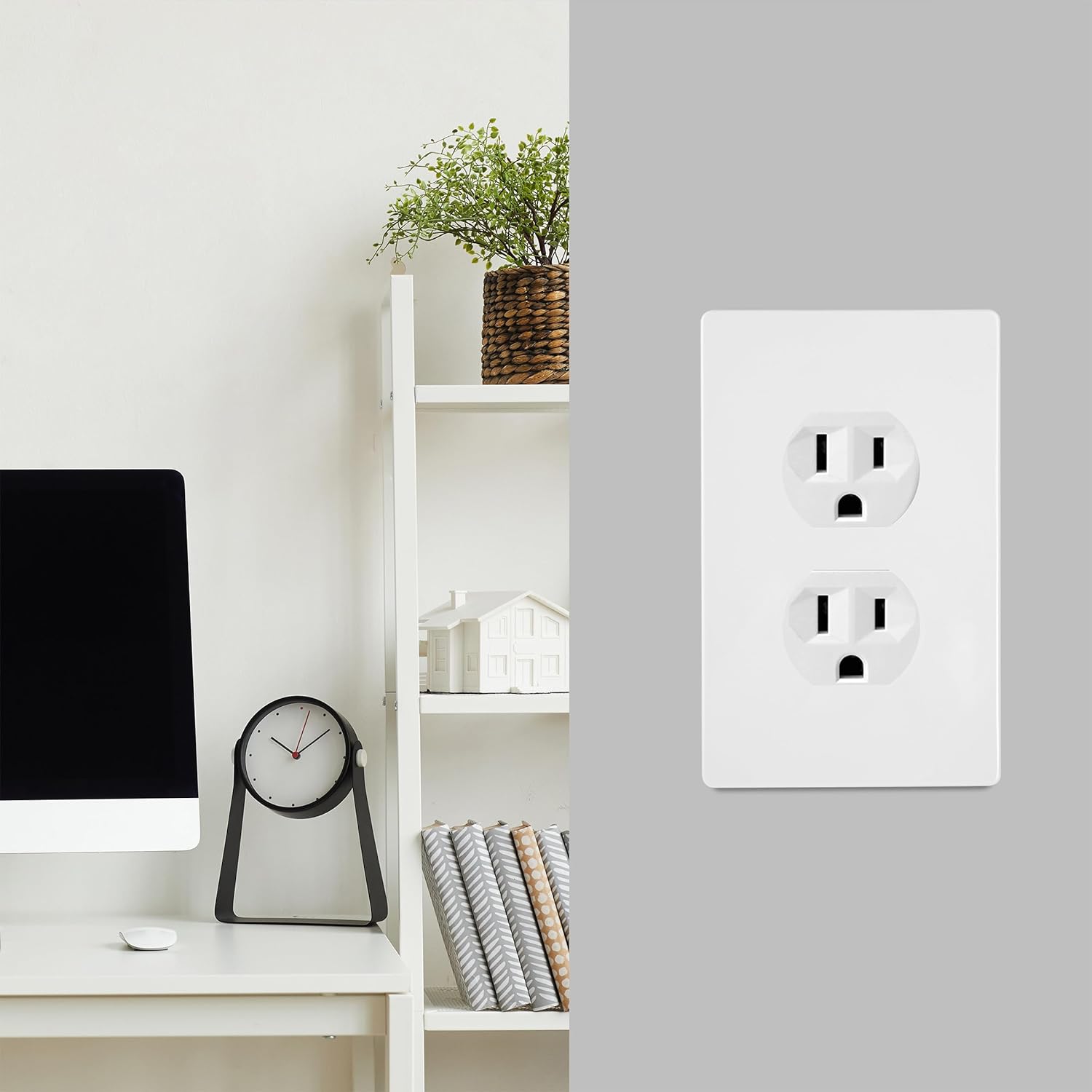 Bates- Duplex Wall Plate, 10 Pack, Black, Electrical Outlet Cover... Bates- Duplex Wall Plate, 10 Pack, Black, Electrical Outlet Cover...