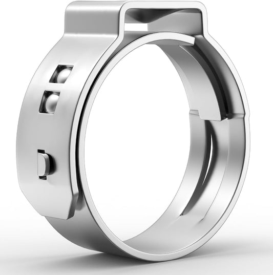 Bates- PEX Cinch Clamp Rings, 1-Inch, 50 Pack, Stainless Steel, Pex Clamps, Pex Rings, 1 Pex Crimp Rings, Pex clamp