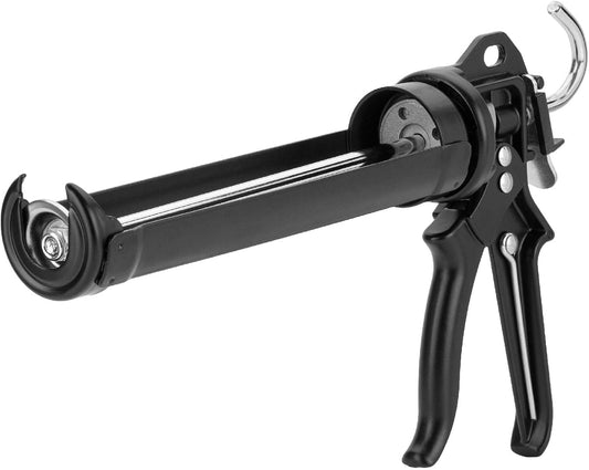 Bates- Caulking Gun, 18:1 Thrust Ratio, Black, Caulking Tool Gun