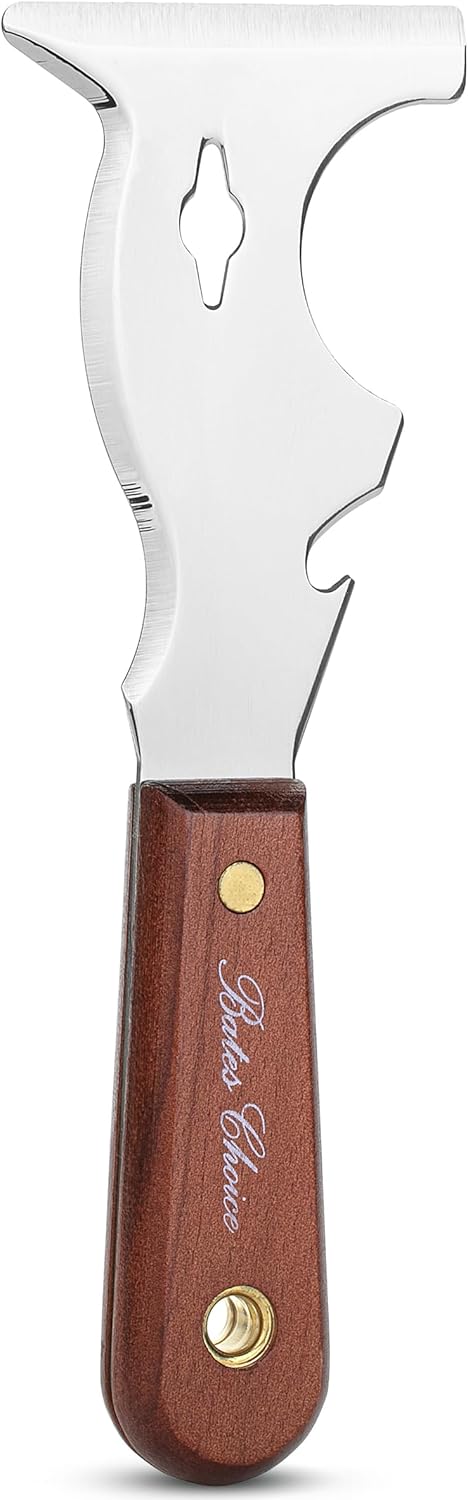 Bates- Paint Scraper, 9 in 1 Painters Tool, Mahogany Wooden Handle
