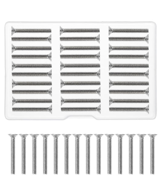 Bates- Wall Plate Screws, 6-32 x 1, 30 pcs, Long Screws, 6-32 Screws, Long Electrical Outlet Screws