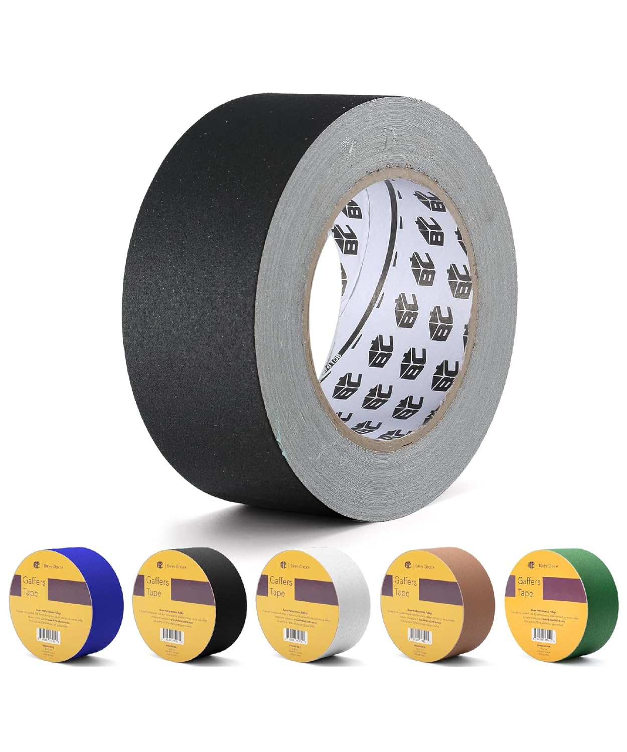 Gaffers Tape 2 Inch x 23 Yard, 6 Pack, Black Tape, Black Gaff Tape 2 Inch