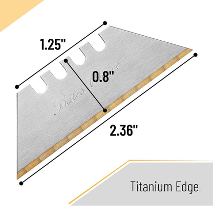 Bates- Utility Knife Blades, 40 Pack, Titanium Edge, Box Cutter Blades, Razor Blades Utility Knife