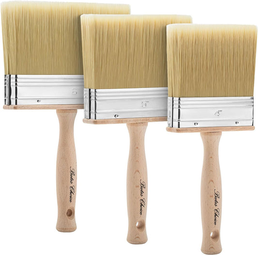 Bates- Deck Stain Brush Set, 4”, 5” and 6”, Stain Brushes for Wood, Deck Stain Applicator, Deck Brush