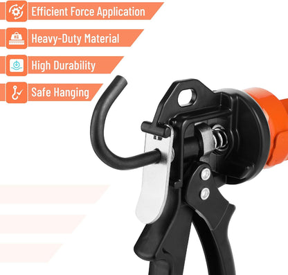 Bates- Caulking Gun, 24:1 High Thrust Ratio, Orange, Caulking Tool Gun