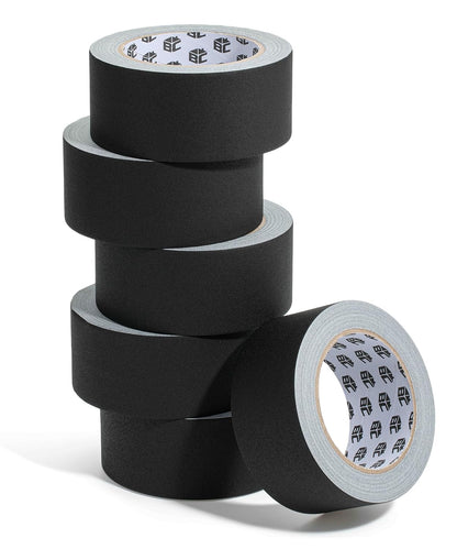 Gaffers Tape 2 Inch x 23 Yard, 6 Pack, Black Tape, Black Gaff Tape 2 Inch