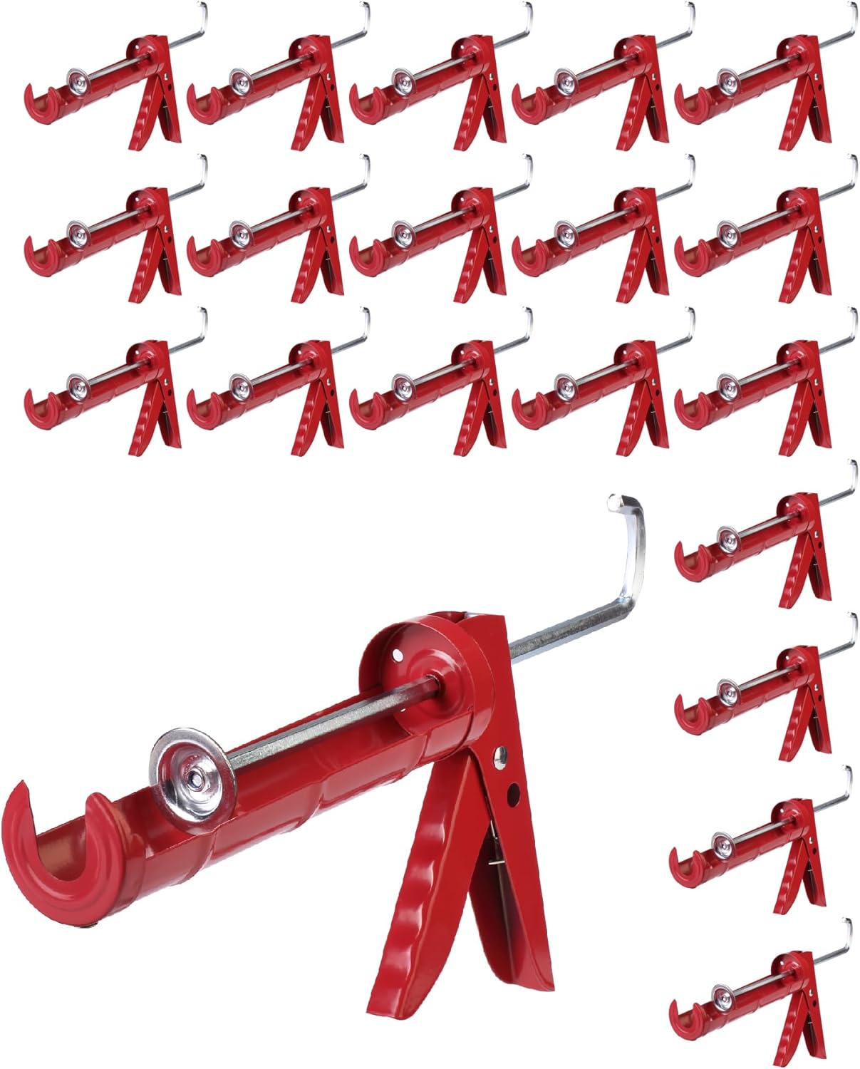 Bates- Caulking Gun, 10:1 Thrust Ratio, 20 Pack, Red, Caulking Tool Gun