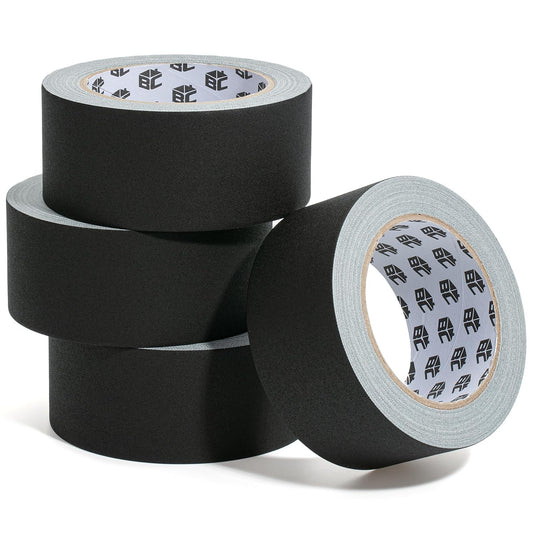 Bates- Gaffers Tape  Inch x 23 Yard, 4 Pack, Black Tape, Black Gaff Tape 2 Inch