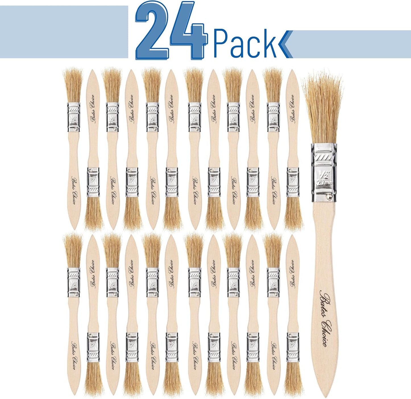 Chip Paint Brushes, 1/2 Inch, 24 Pack, Chip Brush, Brushes for Painting