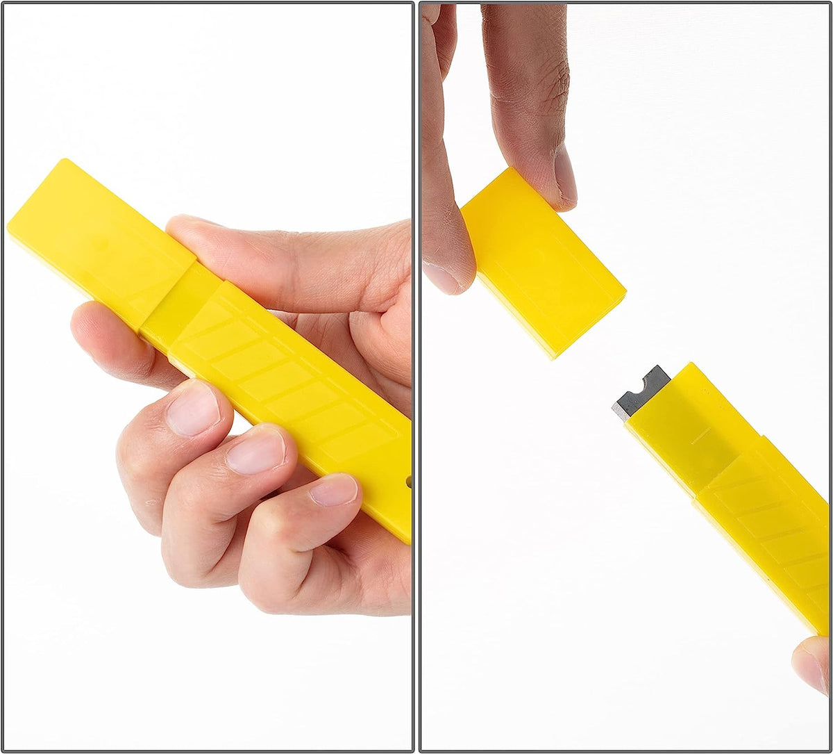 4-Inch Heavy Duty Floor Scraper Tool With 10 Extra Blades - Razor Sharp Carbon Steel For Tile, Glue, Paint