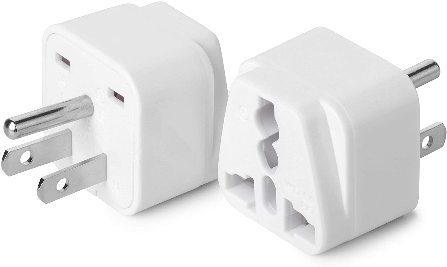 actrice uitlijning stereo Bates- Universal to American Outlet Plug Adapter, 2 Pack, Canada Universal  Travel Plug Adapter, 2 pc, UK to US Adapter, US Plug Adapter - Bates Choice