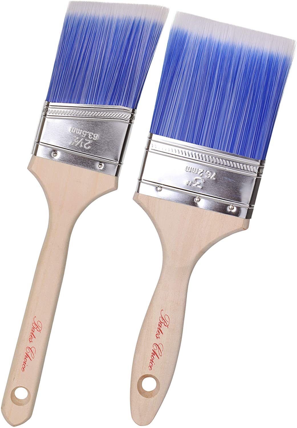 Bates Paint Brushes- 2 Pack, Wood Handle, Paint Brush, Paint Brushes Set, Professional  Brush Set, House Paint Brush - Bates Choice