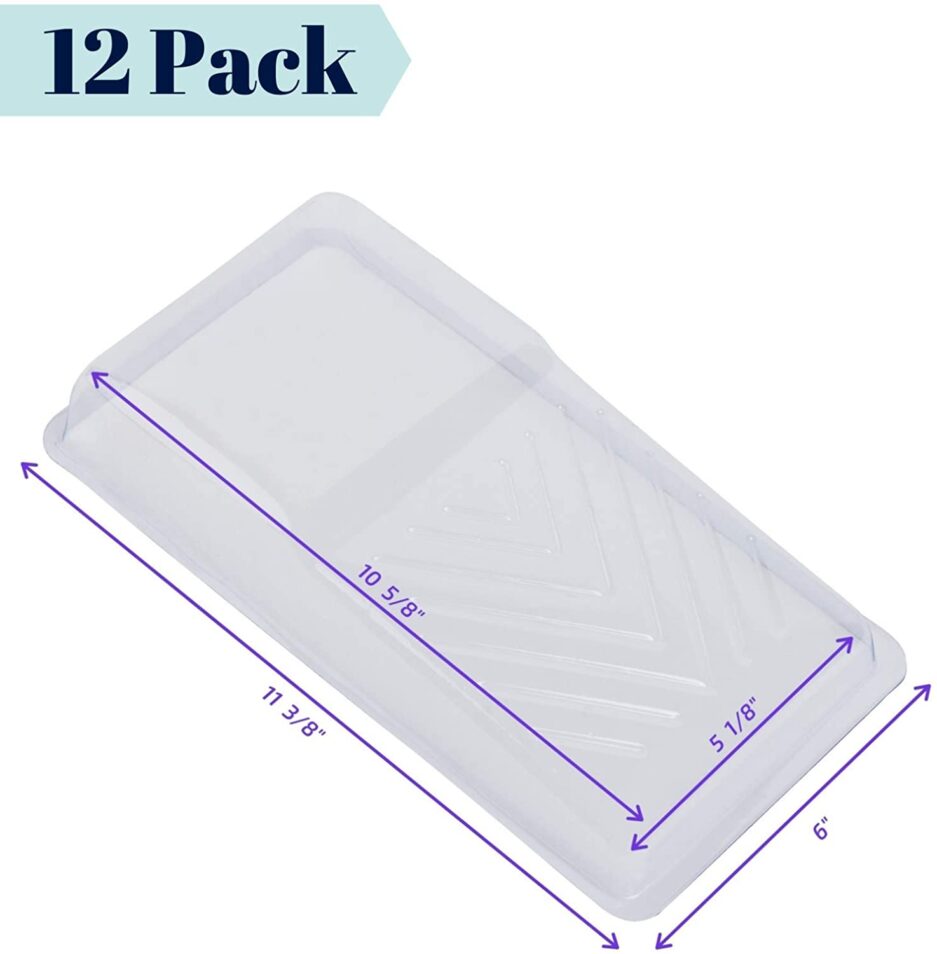 Bates- Paint Tray Liner, 9 Inch, 10 Pack, Paint Roller Tray, Paint Trays,  Disposable Paint Tray, Plastic Paint Trays, Paint Pans Trays - Bates Choice
