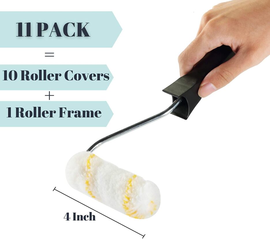 Mini Paint Roller Painting 5 Piece kit 4inch