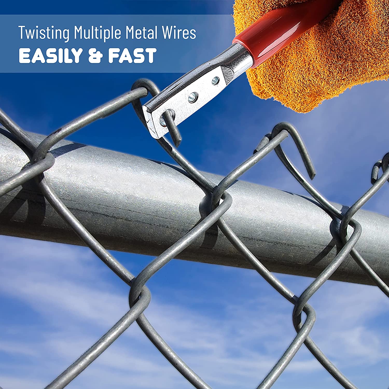 EASY TWIST FENCE TOOL for twisting and cutting wire - Drill Bit Warehouse