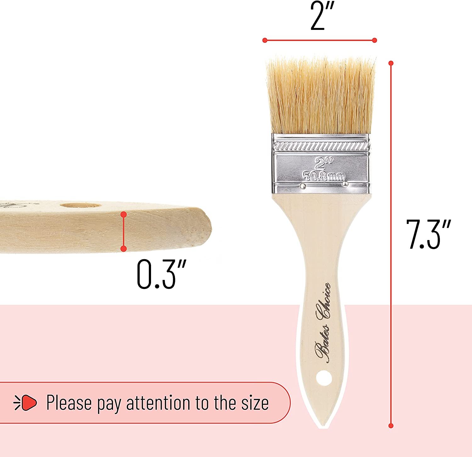 Bates- Chip Paint Brushes, 1-Inch, 16 Pack, Natural Bristle Painting Brushes,  1 Inch Paint Brush, Paint Brushes Set - Bates Choice