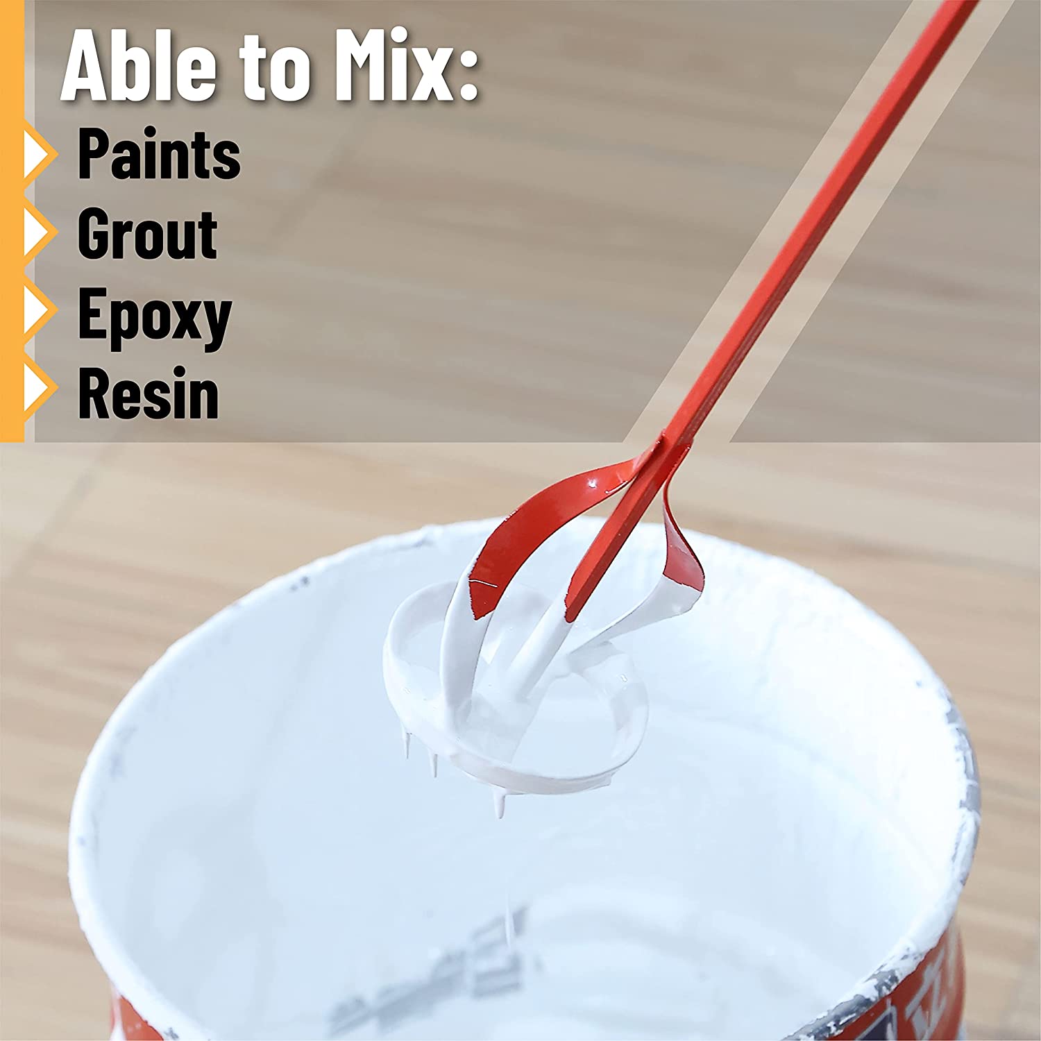 Paint Mixer, 1 to 3 Gallon Buckets, Mud Mixer, Paint Stirrer for Drill, Paint  Mixer for Drill, Drill Mixer Attachment - Bates Choice