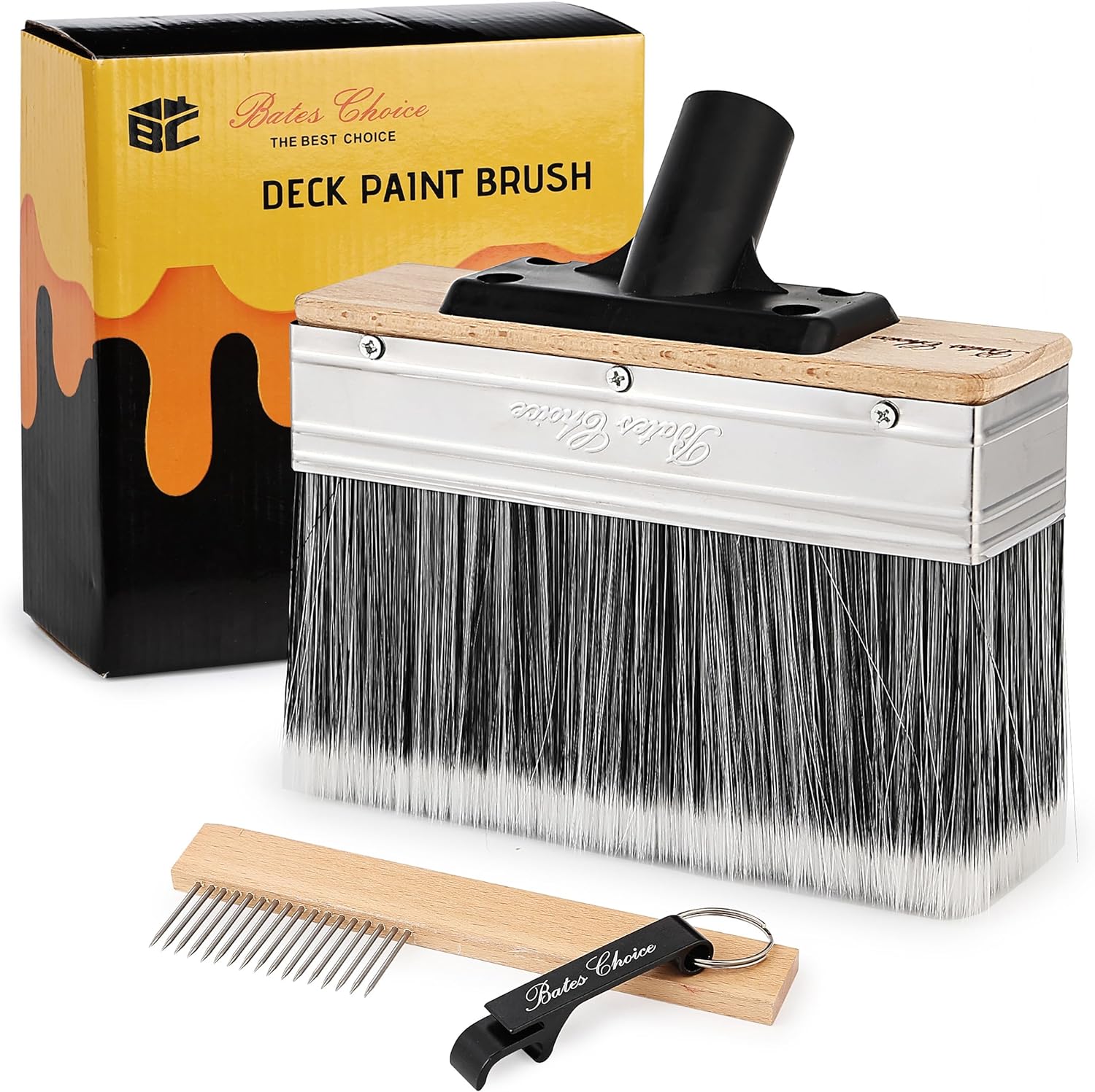 Deck Stain Brush, 7.5-Inch, Stain Brushes for Wood - Bates Choice